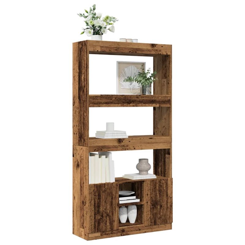 Casa si Gradina - Mobilier - Biblioteci si rafturi - Biblioteci - Dulap inalt, lemn vechi, 92x33x180 cm, lemn prelucrat - Infinity.ro