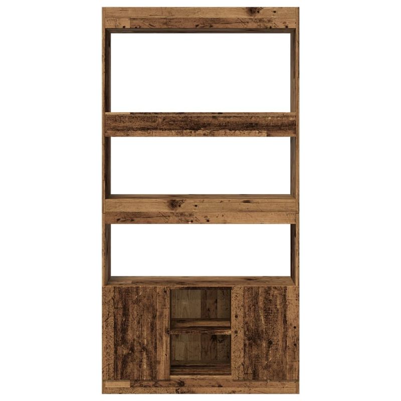 Casa si Gradina - Mobilier - Biblioteci si rafturi - Biblioteci - Dulap inalt, lemn vechi, 92x33x180 cm, lemn prelucrat - Infinity.ro