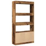 Casa si Gradina - Mobilier - Biblioteci si rafturi - Biblioteci - Dulap inalt, lemn vechi, 92x33x180 cm, lemn prelucrat - Infinity.ro