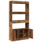 Casa si Gradina - Mobilier - Biblioteci si rafturi - Biblioteci - Dulap inalt, lemn vechi, 92x33x180 cm, lemn prelucrat - Infinity.ro