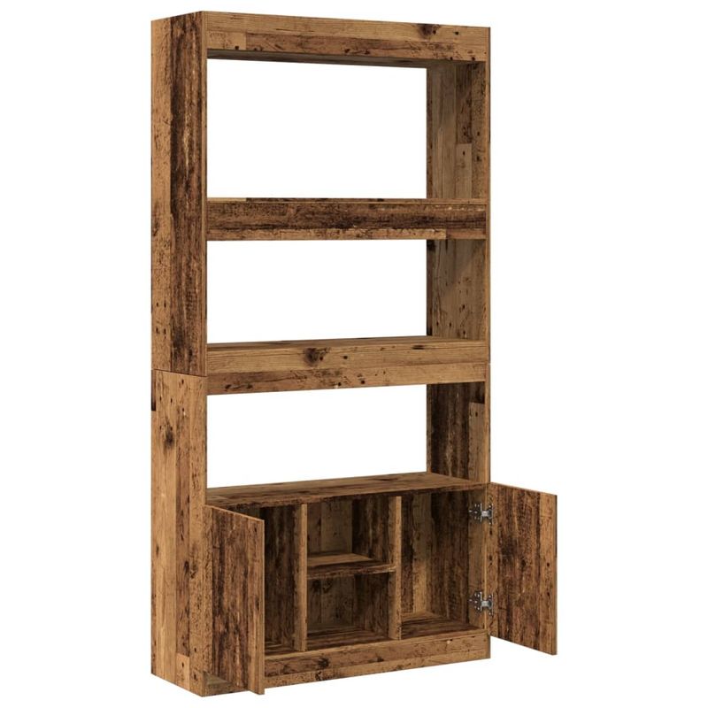 Casa si Gradina - Mobilier - Biblioteci si rafturi - Biblioteci - Dulap inalt, lemn vechi, 92x33x180 cm, lemn prelucrat - Infinity.ro