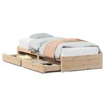 Casa si Gradina - Mobilier - Paturi si accesorii - Paturi - Cadru pat fara saltea, 90x190 cm, lemn masiv de pin - Infinity.ro