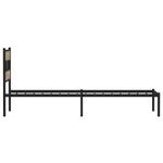 Casa si Gradina - Mobilier - Paturi si accesorii - Paturi - Cadru pat metalic fara saltea, stejar sonoma, 90x190 cm - Infinity.ro
