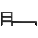 Laptop, Telefoane si Tablete - Laptopuri si accesorii - Accesorii Laptop - Standuri/Coolere notebook - Suport monitor cu organizator birou, negru lemn prelucrat - Infinity.ro