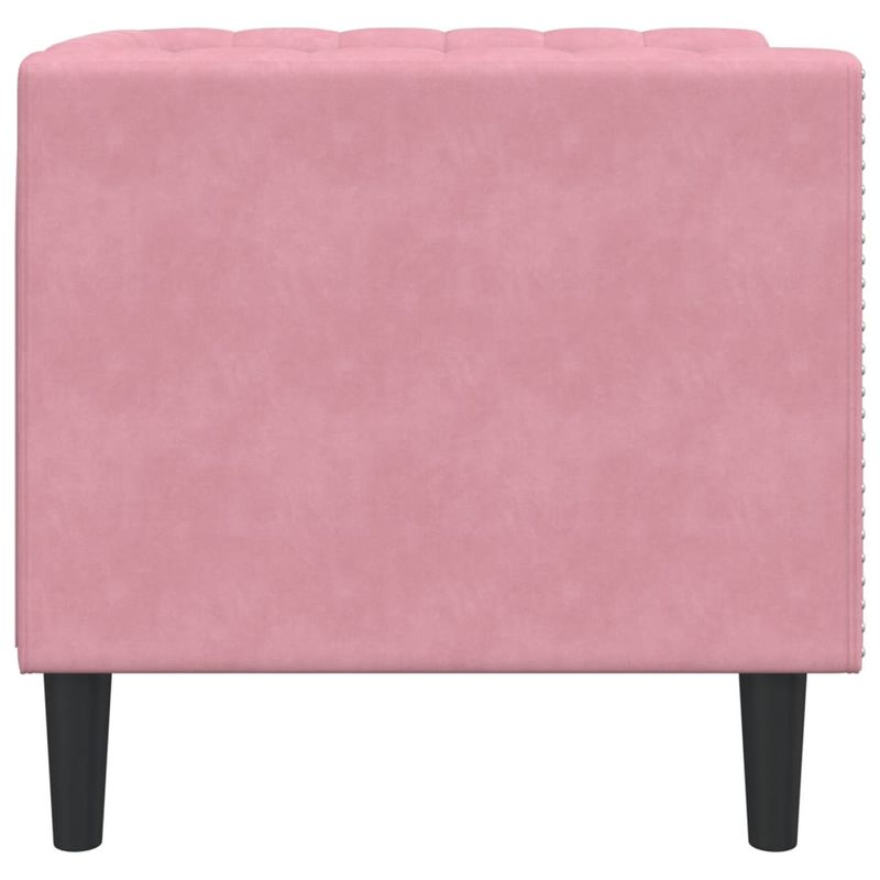 Casa si Gradina - Mobilier - Scaune si fotolii - Fotolii - Fotoliu Chesterfield, roz, catifea - Infinity.ro