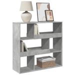 Casa si Gradina - Mobilier - Biblioteci si rafturi - Biblioteci - Biblioteca/Separator camera, gri beton, 100x33x94,5 cm - Infinity.ro