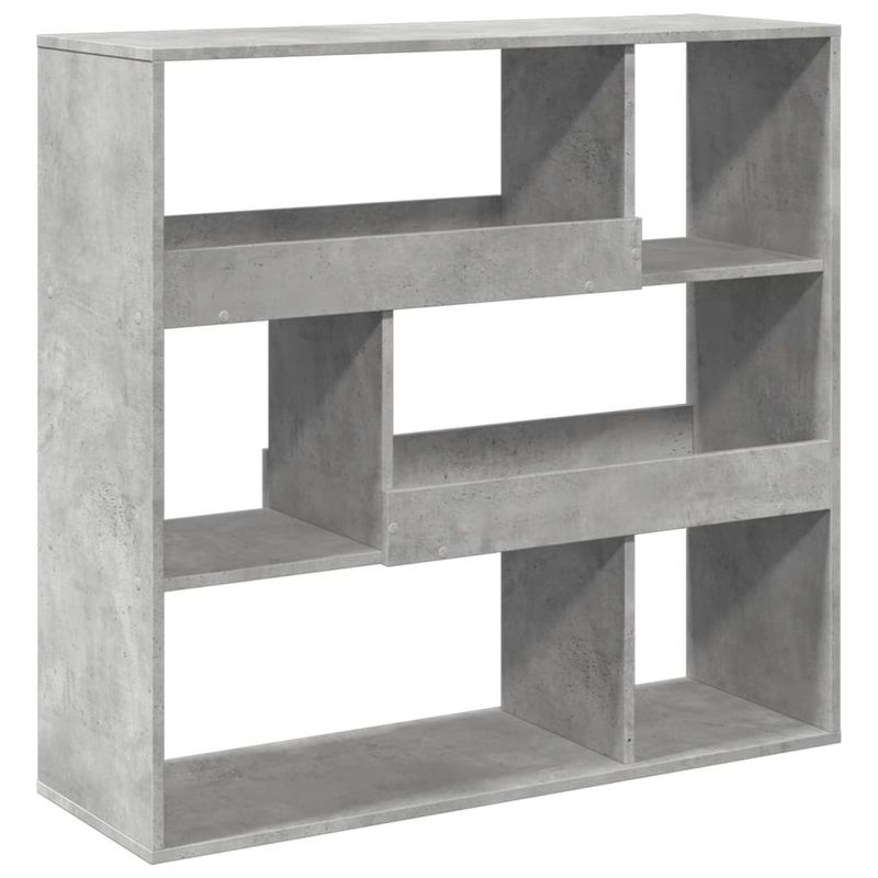 Casa si Gradina - Mobilier - Biblioteci si rafturi - Biblioteci - Biblioteca/Separator camera, gri beton, 100x33x94,5 cm - Infinity.ro