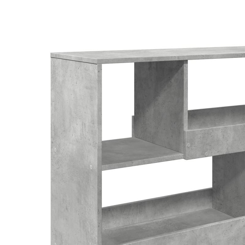 Casa si Gradina - Mobilier - Biblioteci si rafturi - Biblioteci - Biblioteca/Separator camera, gri beton, 100x33x94,5 cm - Infinity.ro
