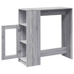 Casa si Gradina - Mobilier - Mese si birouri - Mese bucatarie si dining - Masa bar cu rafturi, gri sonoma, 101x40x103,5 cm lemn prelucrat - Infinity.ro