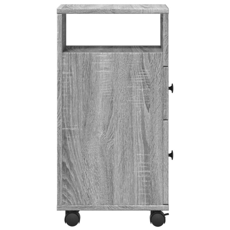Casa si Gradina - Mobilier - Dulapuri si sifoniere - Dulapuri - Dulap de baie ingust cu roti, sonoma gri, lemn prelucrat - Infinity.ro