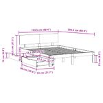 Casa si Gradina - Mobilier - Paturi si accesorii - Paturi - Cadru de pat cu sertare, alb, 150x200 cm, lemn masiv pin - Infinity.ro