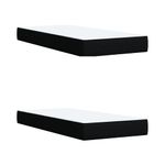 Casa si Gradina - Mobilier - Paturi si accesorii - Paturi - Pat box spring cu saltea, negru, 200x200 cm, textil - Infinity.ro