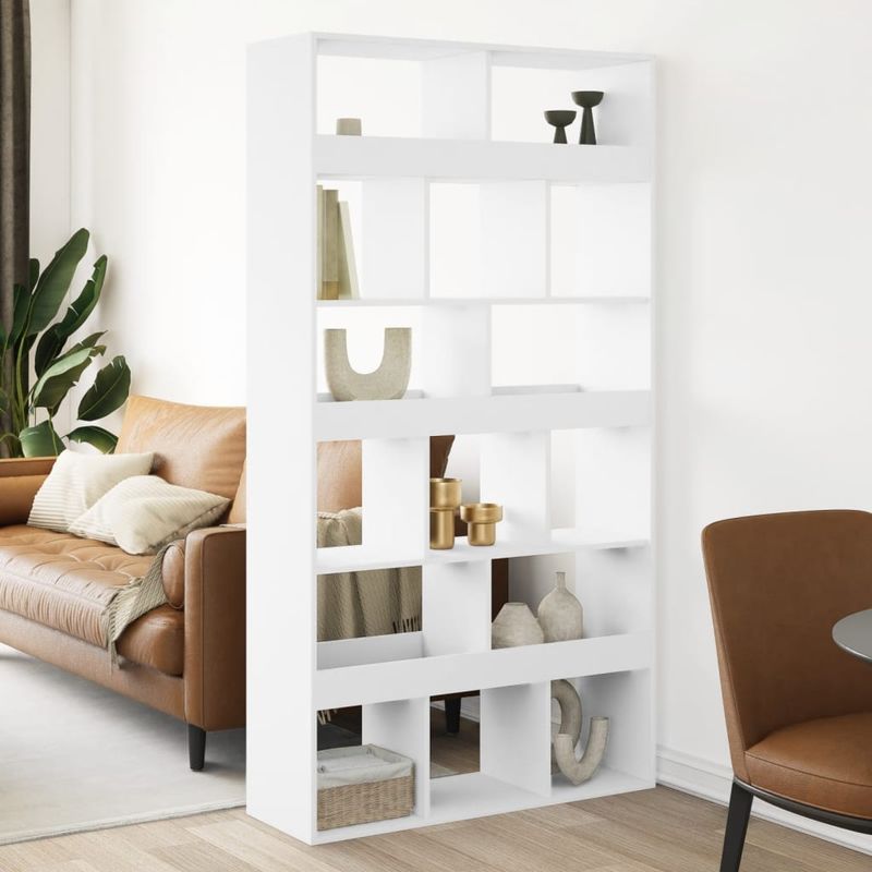 Casa si Gradina - Mobilier - Biblioteci si rafturi - Biblioteci - Separator de camera, alb, 100x33x187,5 cm, lemn prelucrat - Infinity.ro