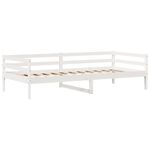 Casa si Gradina - Mobilier - Paturi si accesorii - Paturi - Pat de zi cu sertare, alb, 90x200 cm, lemn masiv pin - Infinity.ro
