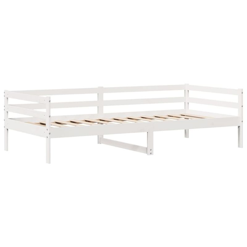 Casa si Gradina - Mobilier - Paturi si accesorii - Paturi - Pat de zi cu sertare, alb, 90x200 cm, lemn masiv pin - Infinity.ro
