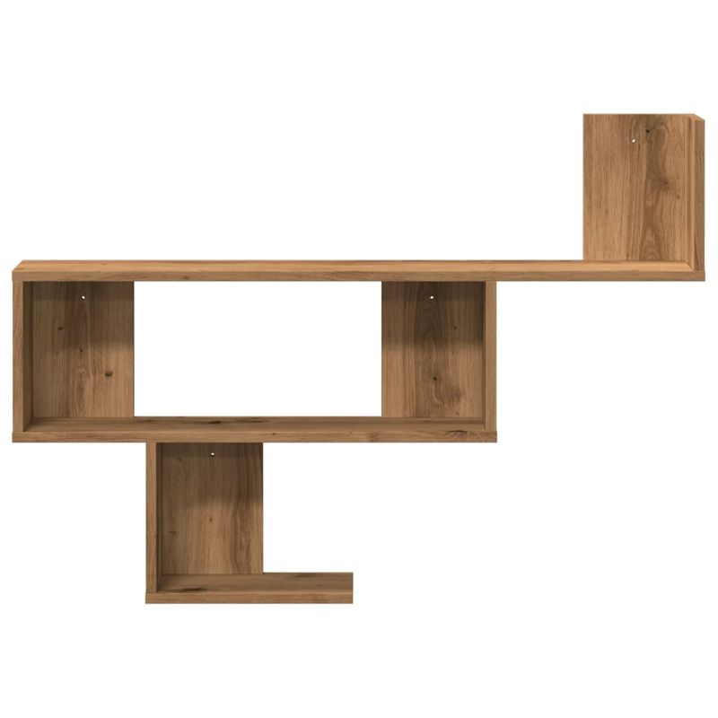 Casa si Gradina - Mobilier - Biblioteci si rafturi - Rafturi - Raft de perete, lemn artizanal, 100x15x70 cm, lemn prelucrat - Infinity.ro