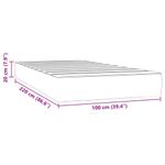 Casa si Gradina - Mobilier - Saltele si somiere - Saltele - Saltea de pat cu arcuri, gri inchis, 100x220x20 cm, catifea - Infinity.ro