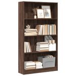 Casa si Gradina - Mobilier - Biblioteci si rafturi - Biblioteci - Biblioteca, stejar maro, 80x24x143 cm, lemn prelucrat - Infinity.ro