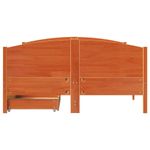 Casa si Gradina - Mobilier - Paturi si accesorii - Paturi - Cadru pat fara saltea, maro ceruit, 120x190 cm, lemn masiv pin - Infinity.ro