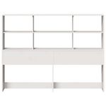 Casa si Gradina - Mobilier - Paturi si accesorii - Accesorii paturi - Tablie de pat cu depozitare alb 140 cm lemn masiv de pin - Infinity.ro