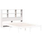 Casa si Gradina - Mobilier - Paturi si accesorii - Accesorii paturi - Tablie de pat cu depozitare alb 140 cm lemn masiv de pin - Infinity.ro