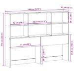 Casa si Gradina - Mobilier - Paturi si accesorii - Accesorii paturi - Tablie de pat cu depozitare alb 140 cm lemn masiv de pin - Infinity.ro