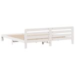 Casa si Gradina - Mobilier - Paturi si accesorii - Paturi - Cadru de pat fara saltea, alb, 180x200 cm, lemn masiv pin - Infinity.ro