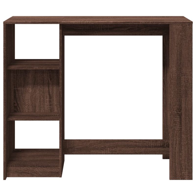 Casa si Gradina - Mobilier - Mese si birouri - Mese bucatarie si dining - Masa bar cu raft, stejar maro, 124x46x103,5 cm, lemn prelucrat - Infinity.ro