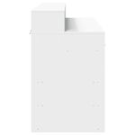 Casa si Gradina - Mobilier - Mese si birouri - Birouri - Birou cu lumini LED, alb, 120x55x91 cm, lemn prelucrat - Infinity.ro