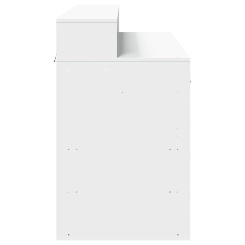 Casa si Gradina - Mobilier - Mese si birouri - Birouri - Birou cu lumini LED, alb, 120x55x91 cm, lemn prelucrat - Infinity.ro