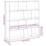 Casa si Gradina - Mobilier - Biblioteci si rafturi - Biblioteci - Biblioteca, lemn vechi, 132x29x141,5 cm, lemn prelucrat - Infinity.ro