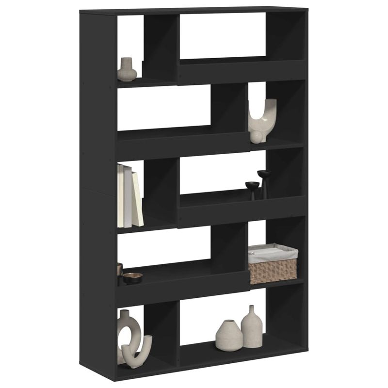 Casa si Gradina - Mobilier - Biblioteci si rafturi - Biblioteci - Separator de camera, negru, 100x33x156,5 cm, lemn prelucrat - Infinity.ro