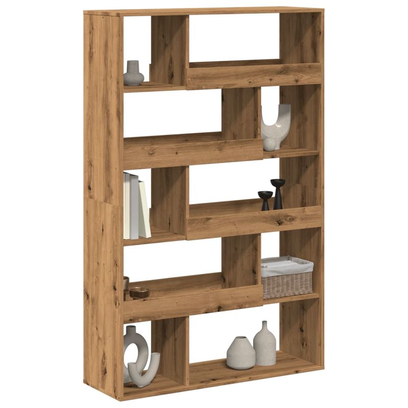 Casa si Gradina - Mobilier - Biblioteci si rafturi - Biblioteci - Separator camera stejar artizanal 100x33x156,5cm lemn prelucrat - Infinity.ro