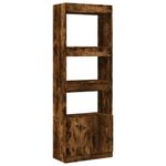 Casa si Gradina - Mobilier - Biblioteci si rafturi - Biblioteci - Dulap inalt, stejar fumuriu, 63x33x180 cm, lemn prelucrat - Infinity.ro