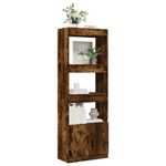 Casa si Gradina - Mobilier - Biblioteci si rafturi - Biblioteci - Dulap inalt, stejar fumuriu, 63x33x180 cm, lemn prelucrat - Infinity.ro