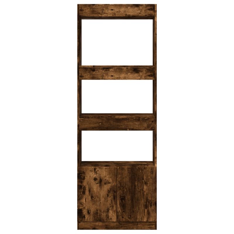 Casa si Gradina - Mobilier - Biblioteci si rafturi - Biblioteci - Dulap inalt, stejar fumuriu, 63x33x180 cm, lemn prelucrat - Infinity.ro