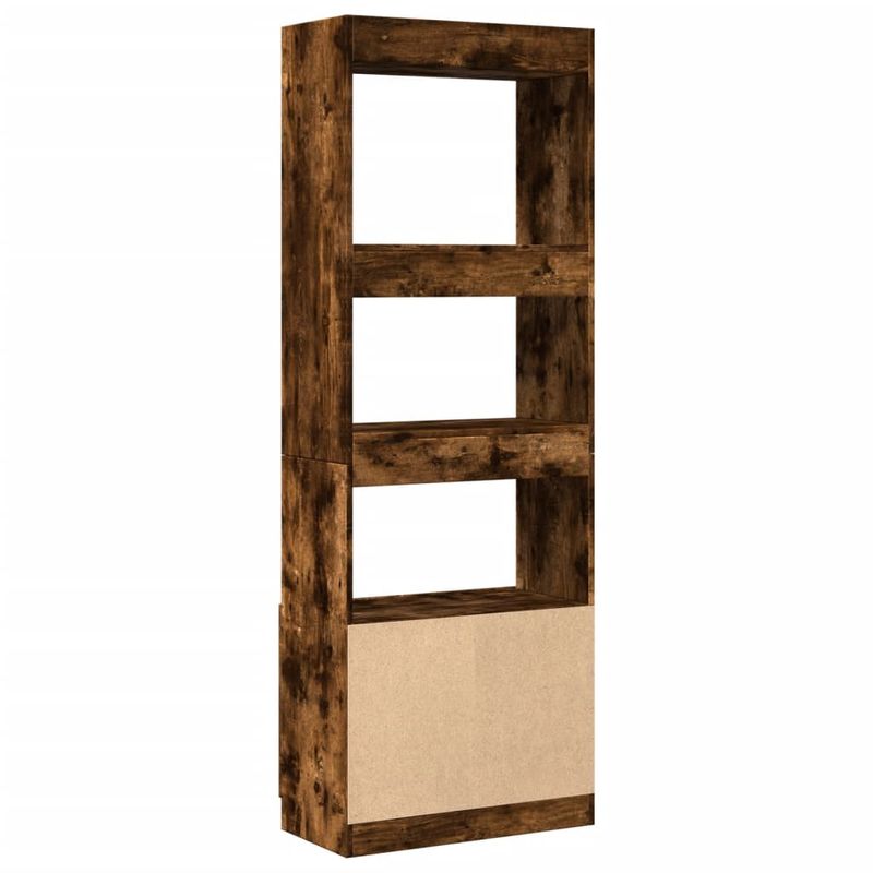 Casa si Gradina - Mobilier - Biblioteci si rafturi - Biblioteci - Dulap inalt, stejar fumuriu, 63x33x180 cm, lemn prelucrat - Infinity.ro