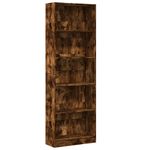 Casa si Gradina - Mobilier - Biblioteci si rafturi - Biblioteci - Biblioteca, stejar fumuriu, 60x24x176 cm, lemn prelucrat - Infinity.ro