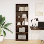 Casa si Gradina - Mobilier - Biblioteci si rafturi - Biblioteci - Biblioteca, stejar fumuriu, 60x24x176 cm, lemn prelucrat - Infinity.ro