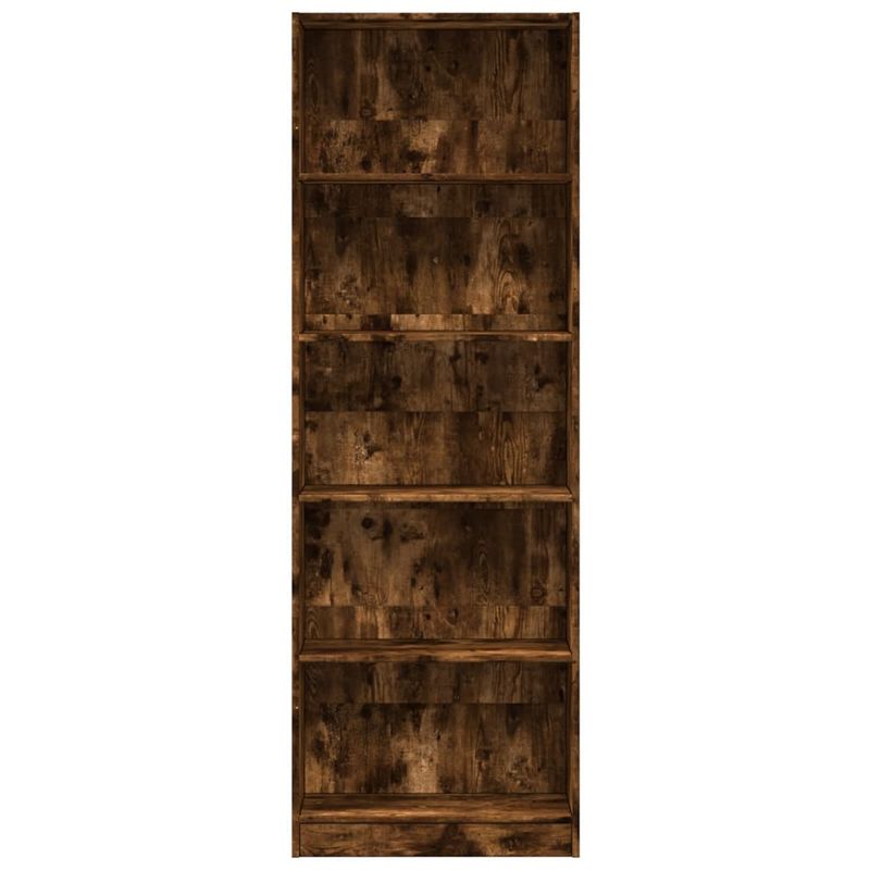 Casa si Gradina - Mobilier - Biblioteci si rafturi - Biblioteci - Biblioteca, stejar fumuriu, 60x24x176 cm, lemn prelucrat - Infinity.ro