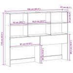 Casa si Gradina - Mobilier - Paturi si accesorii - Accesorii paturi - Tablie de pat cu depozitare, 160 cm, lemn masiv de pin - Infinity.ro