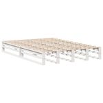 Casa si Gradina - Mobilier - Paturi si accesorii - Paturi - Pat cu biblioteca fara saltea, alb, 150x200 cm, lemn masiv - Infinity.ro