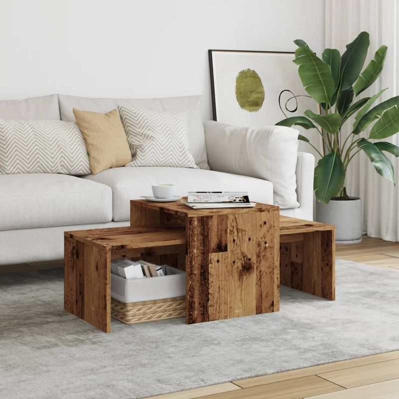 Casa si Gradina - Mobilier - Mese si birouri - Masute de cafea - Masuta de cafea, lemn vechi, 100x48x40 cm, lemn prelucrat - Infinity.ro