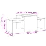 Casa si Gradina - Mobilier - Mese si birouri - Masute de cafea - Masuta de cafea, lemn vechi, 100x48x40 cm, lemn prelucrat - Infinity.ro