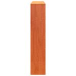 Casa si Gradina - Mobilier - Paturi si accesorii - Accesorii paturi - Tablie de pat cu depozitare maro ceruit, 120 cm, lemn masiv pin - Infinity.ro