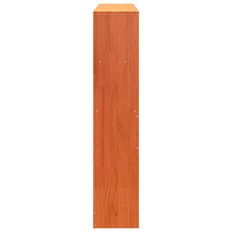 Casa si Gradina - Mobilier - Paturi si accesorii - Accesorii paturi - Tablie de pat cu depozitare maro ceruit, 120 cm, lemn masiv pin - Infinity.ro