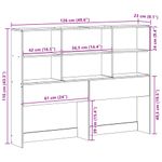 Casa si Gradina - Mobilier - Paturi si accesorii - Accesorii paturi - Tablie de pat cu depozitare maro ceruit, 120 cm, lemn masiv pin - Infinity.ro