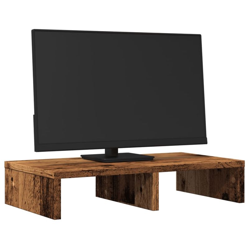 Laptop, Telefoane si Tablete - Laptopuri si accesorii - Accesorii Laptop - Standuri/Coolere notebook - Suport de monitor, lemn vechi, 50x27x10 cm, lemn prelucrat - Infinity.ro