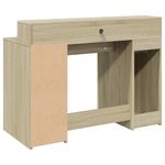 Casa si Gradina - Mobilier - Mese si birouri - Birouri - Birou cu lumini LED stejar sonoma, 120x55x91 cm, lemn prelucrat - Infinity.ro