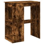 Casa si Gradina - Mobilier - Mese si birouri - Mese bucatarie si dining - Masa bar cu raft stejar fumuriu 90x47,5x103,5 cm lemn prelucrat - Infinity.ro